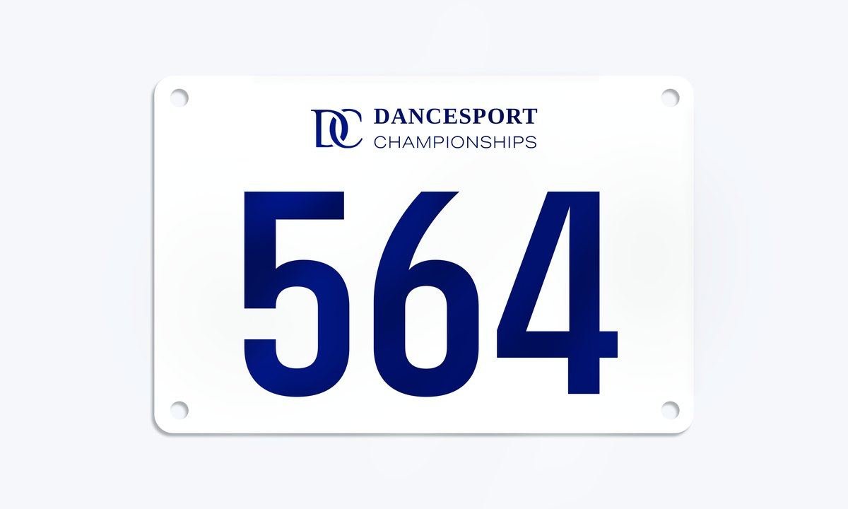 Dance competitor numbers printing