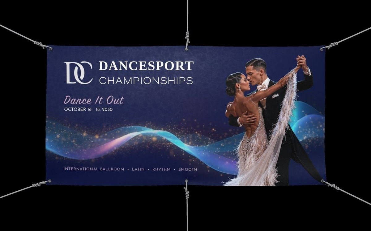 Hanging banners for events and competitions