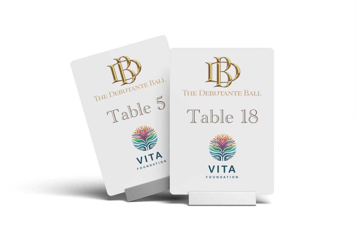 Table numbers for events and galas